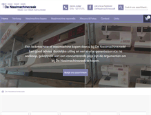 Tablet Screenshot of denaaimachinezaak.nl